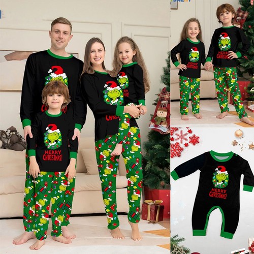 Pigiama grinch natale famiglia - grinch,