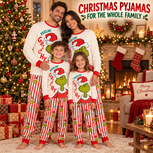 Pigiama grinch family abbinato - pigiama,