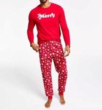 Family Pj's Men's Candy Red